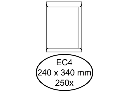 Envelop Quantore Akte EC4 240X340Mm Wit Gegomd
