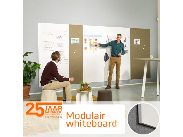 Modular Whiteboard 98x198cm Emaille