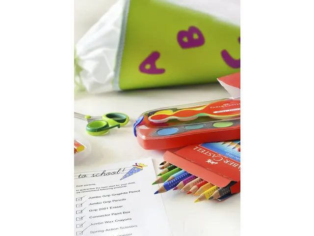 Kleurpotlood Faber Castell Jumbo Grip Etui à 12 Stuks