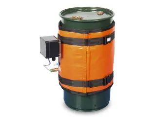 Verwarmingsmantel,V. 60L Vat,Buiten Glasvezel/Silicone,Oranje - 1