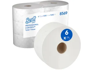 Scott 8569 CONTROL handdoekrol 2-laags Wit Pak a 6 Rol - 1