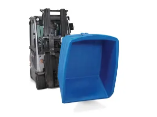 kiepbak,HxLxB 760x1530x1080mm,0,5m³,draagverm. 500kg,blauw,wielen - 2