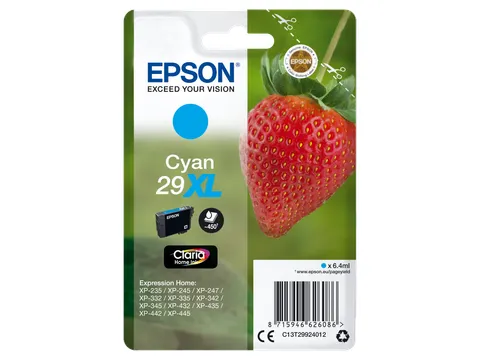 Singlepack Cyan 29XL Claria Home Ink