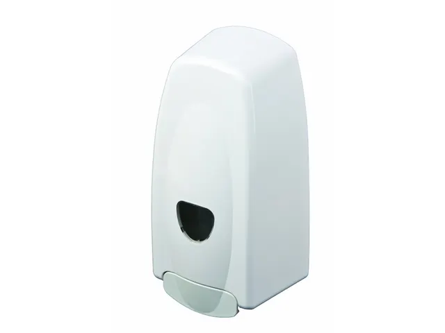 Zeepdispenser Kunststof Wit 1000 ML Met Duwbeugel