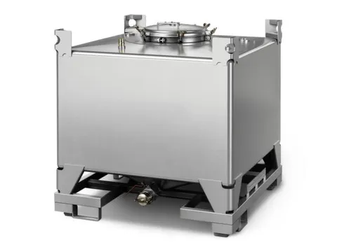 IBC-container,HxLxB 1160x1150x1150mm,1000l,invulopening Ø 400mm