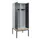 locker met bank,voor scheiding van kleding,HxBxD 2120x800x815mm,2vak