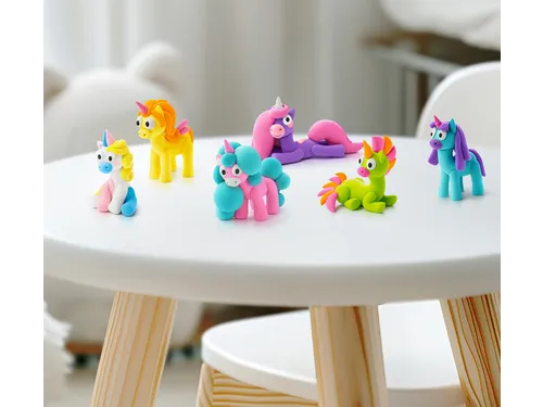 Hey Clay Klei set Rainbow Unicorns 15 delen Eenhoorns
