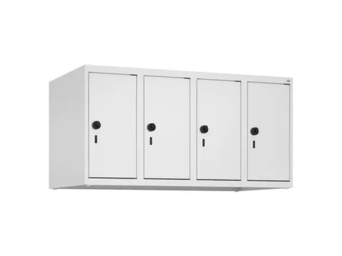 opzetkast,v. locker,4vak.,vak B 250mm,HxBxD 500x1000x500mm,vleugeldeur