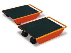 Transportwagen 1000kg Steunplaat Lxb 360x340mm 4 Zwenkwielen Ral2002