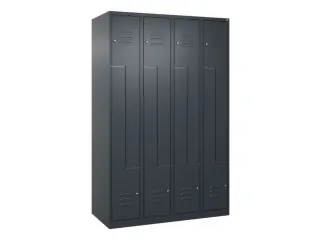 Z-garderobekast,HxBxD 1850x1200x500mm,vak B 150/300mm,cil.-slot - 1
