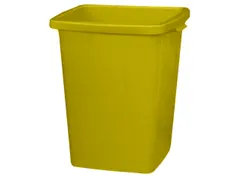 Multifunktionele Bak Pp 610x490x490mm 90 liter 2 Grepen Geel