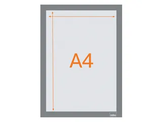 Infokader Nobo zelfklevend A4 zwart 2 stuks - 5