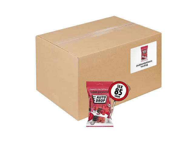 Autodrop Dwaze Dropfruit Dubbeldekkers Zak 85 Gram
