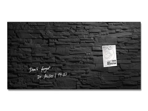 Glasmagneetbord Sigel Artverum 910x460x15mm leisteen