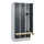 locker met bank,HxBxD 1950x900x815mm,3vak,vak B 300mm,cilinderslot