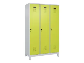 locker,HxBxD 1950x1200x500mm,3vak,vak B 400mm,draaigrendel,voeten - 3