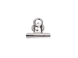 Papierklem MAUL Bulldog met magneet 52mm capaciteit 20mm zilver