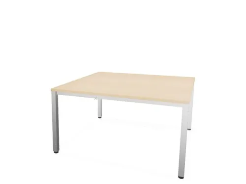 vergadertafel,HxBxD 740x1400x1400mm,hoekig,NE-esdoorn