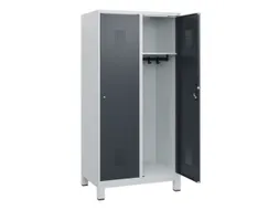 schoollocker,HxBxD 1630x800x500mm,2vak,vak B 400mm,cil.-slot,voeten