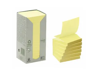 Memoblok Post-it Z-Note R330-1T 76x76mm recycled geel 16 stuks - 3