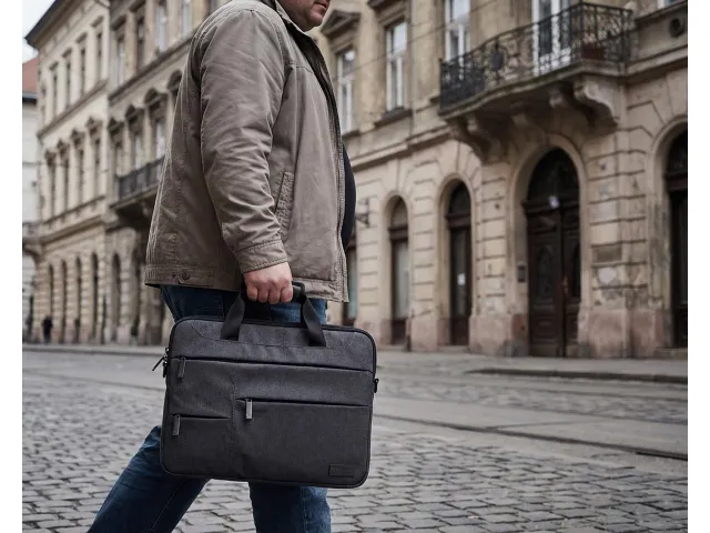 laptoptas Budapest 3 l 14 inch grijs