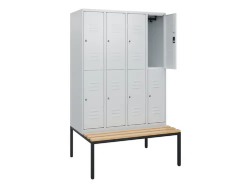 Dubbeldekse dekenkist,HxBxD 1950x1200x815mm,4x2vak.,vak B 300mm