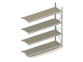Breedvakstelling Aanbouwveld Hxbxd 2500x2251x650mm 4 Houten Legborden - 1