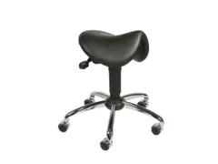 zadelkruk,zitting H 495-625mm,zitting kunstleer zwart,frame staal