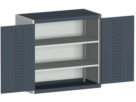 kast met geperforeerde platen,HxBxD 1000x1050x650mm,2xStalen bodem