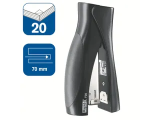 Nietmachine Rapid F20 StandUp Halfstrip 20vel 24/6 zwart - 2