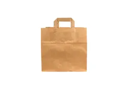Tas IEZZY kraft papier 26x17x25cm (bxdxh) bruin 250 stuks