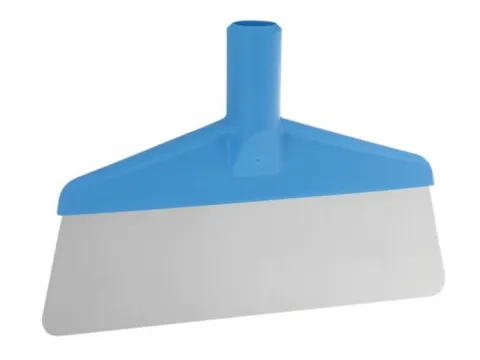 Vikan Vloerschraper RVS Blauw afgerond flexibel 26cm