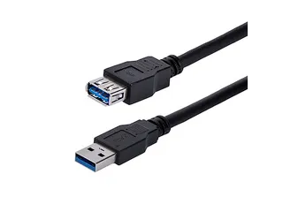1 Meter SuperSpeed USB 3.0 Verlengkabel A naar A - Zwart M/F - 1