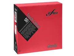 Infibra Servet I-0707 40x40cm 1/4 vouw 2-Laags Rood 1200 Stuks