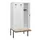 locker met bank,HxBxD 1950x900x815mm,3vak,vak B 300mm,cilinderslot