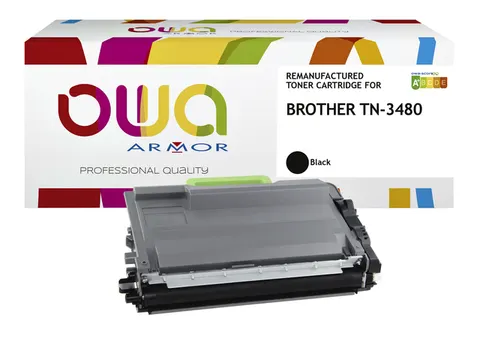 Toner OWA alternatief tbv Brother TN-3480BK zwart