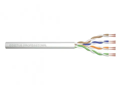 CAT 5e U-UTP ruwe patchkabel 305m doos AWG 26/7 PVC simplex Grijs