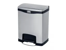 Pedaalemmer Slim Jim Step On Front Mat RVS 30 Liter Zwart
