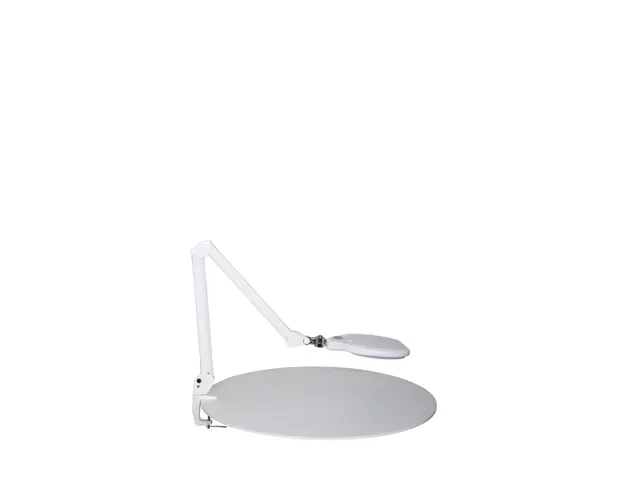 Loeplamp LED MAULcrystal Dimbaar Met Tafelklem Wit