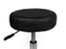 Tabouret kruk zwart standaard gasveer harde wielen