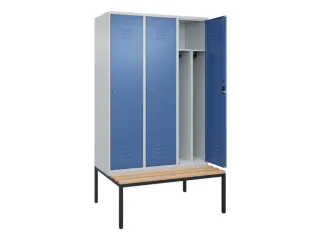 locker voor scheiding van kleding,HxBxD 2120x1200x815mm,3vak - 2
