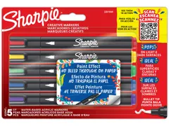 Creatieve marker Sharpie assorti blister à 5 stuks