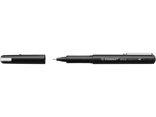 Fineliner STABILO dr!ver Fijne punt 0.4 mm Zwart - 6