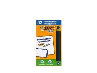 Whiteboardpotlood BicKids Multi Surface blauw doos à 12 stuks - 1