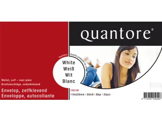 Envelop Quantore Bank Ea5/6 110x220mm Wit Zelfklevend - 2