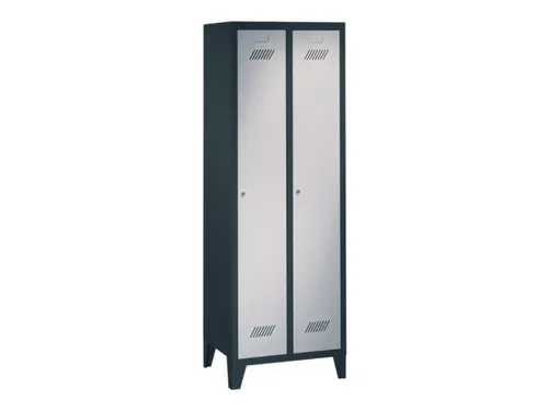 locker,HxBxD 1850x600x500mm,2vak,vak B 300mm,RAL7035,front RAL7016