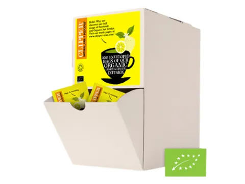 Thee Clipper infusion lemon & ginger Duurzame 250 zakjes