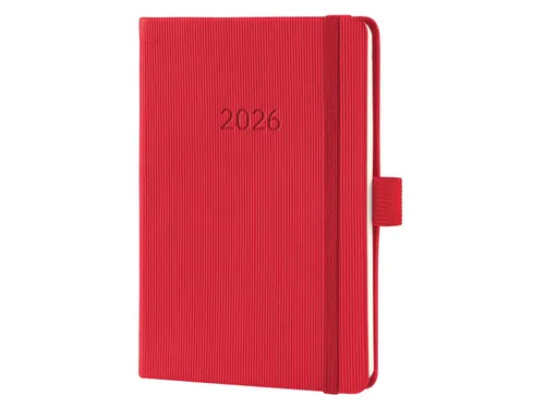 Weekagenda Conceptum A6 2026 (NL/FR/EN/DU) red Hardcover