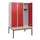 locker met bank,HxBxD 1950x1200x815mm,3vak,vak B 400mm,cilinderslot