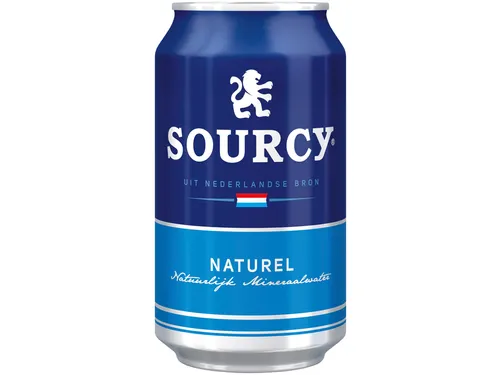 Water Sourcy blauw blik 330ml